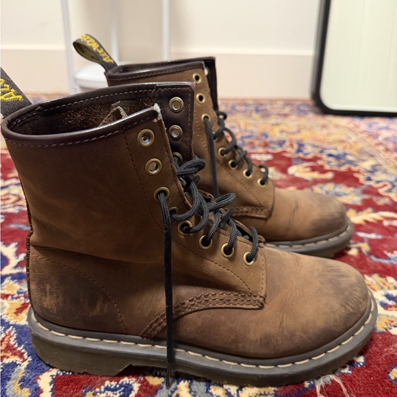 Dr. Martens Shoes - Dr. Martens Brown Combat Boots